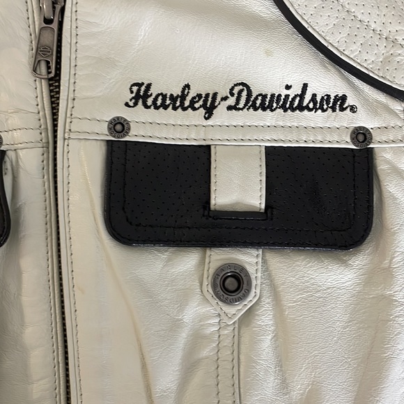 Rare Harley-Davidson Leather Riding Jacket Size Small - Picture 8 of 11